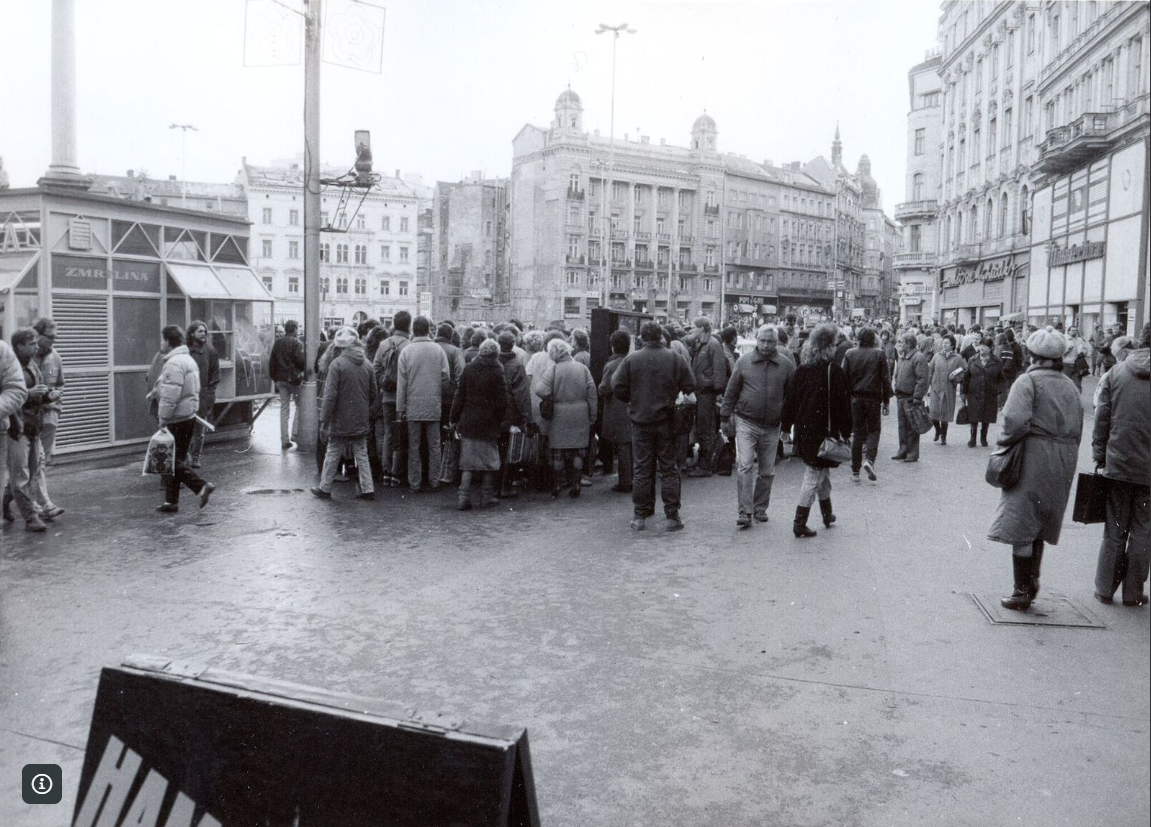 nám. Svobody on November 1989